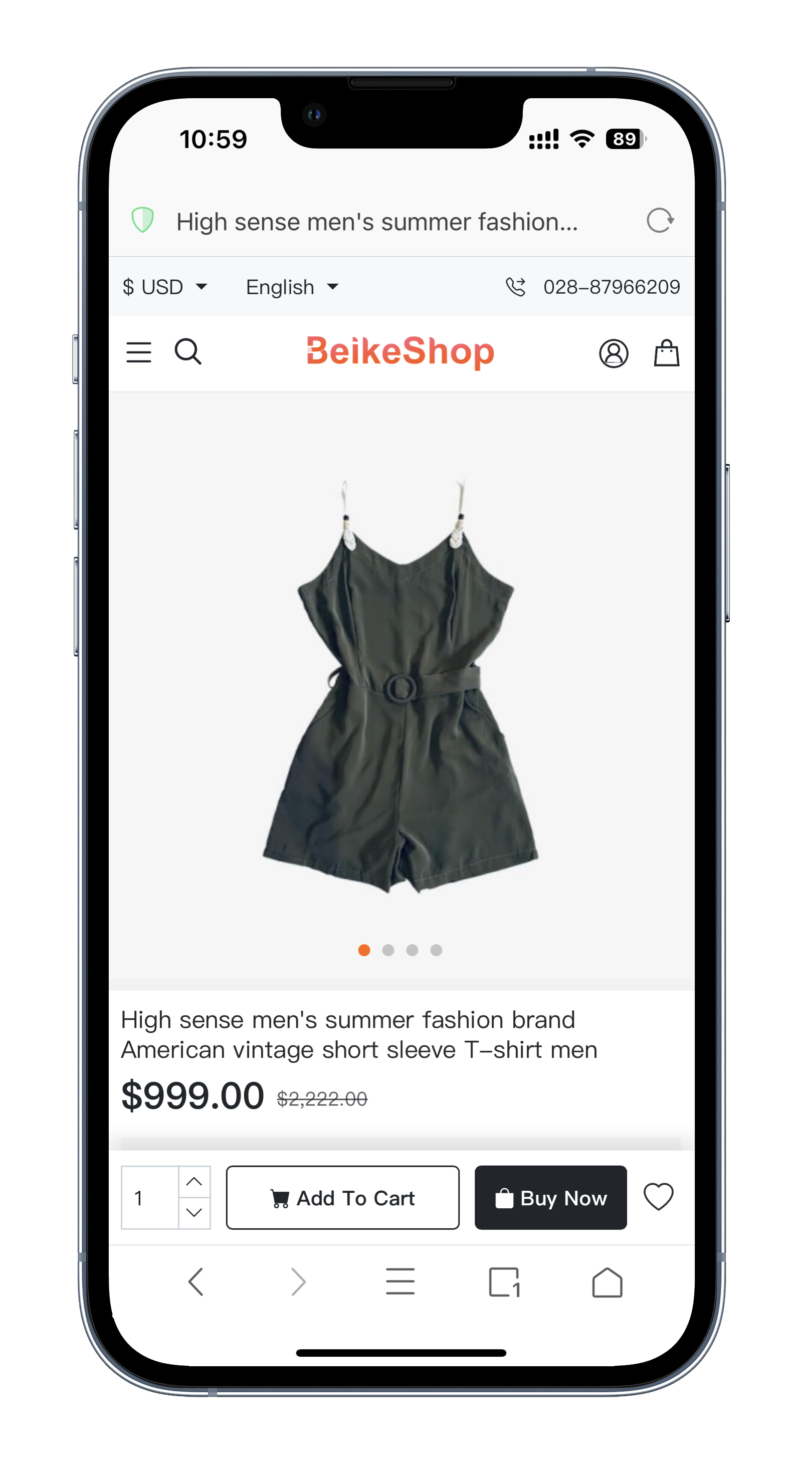 BeikeShop Mobile Product Detail Page