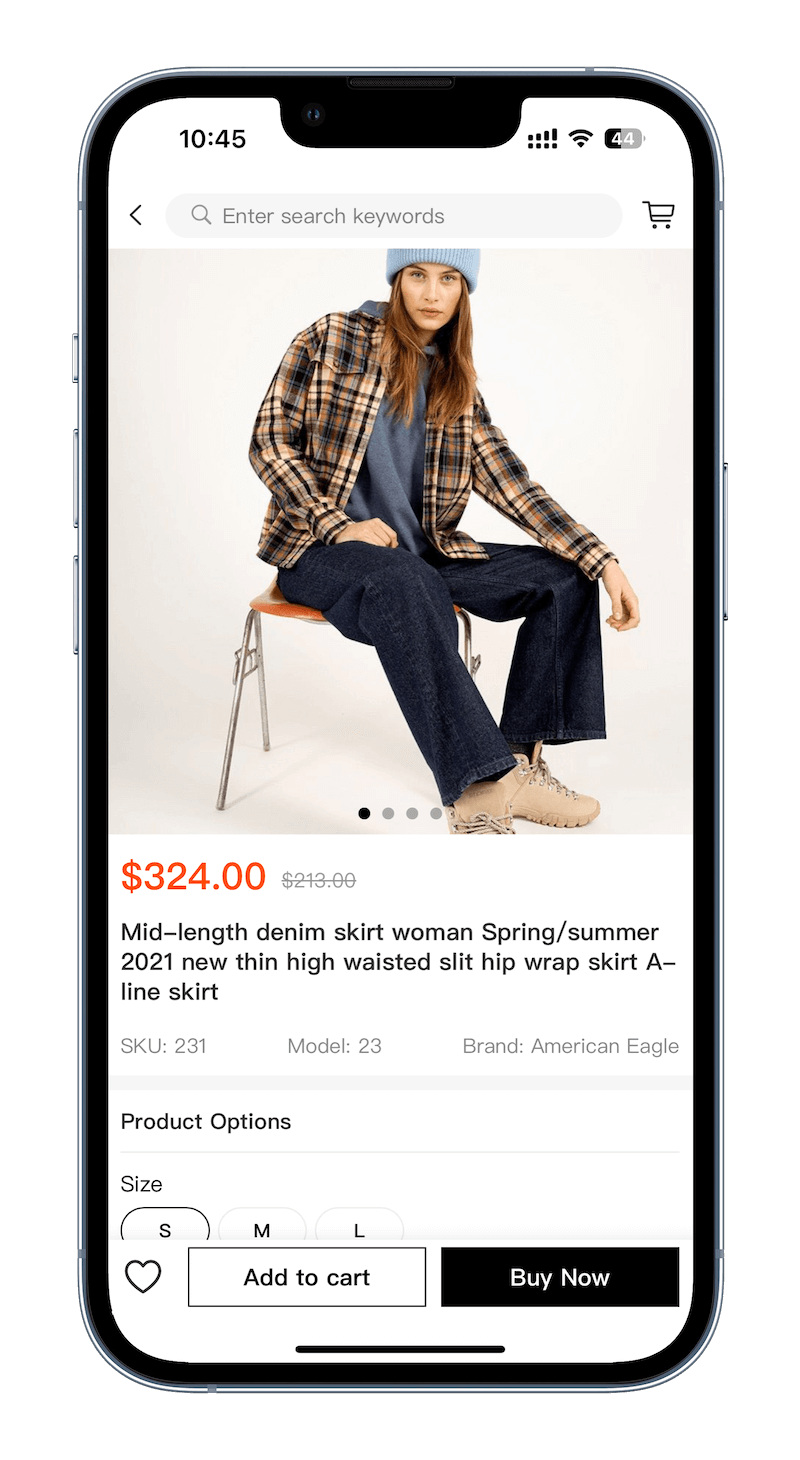 BeikeShop APP Product Detail Page